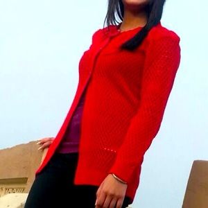 Red cardigan! Size small!